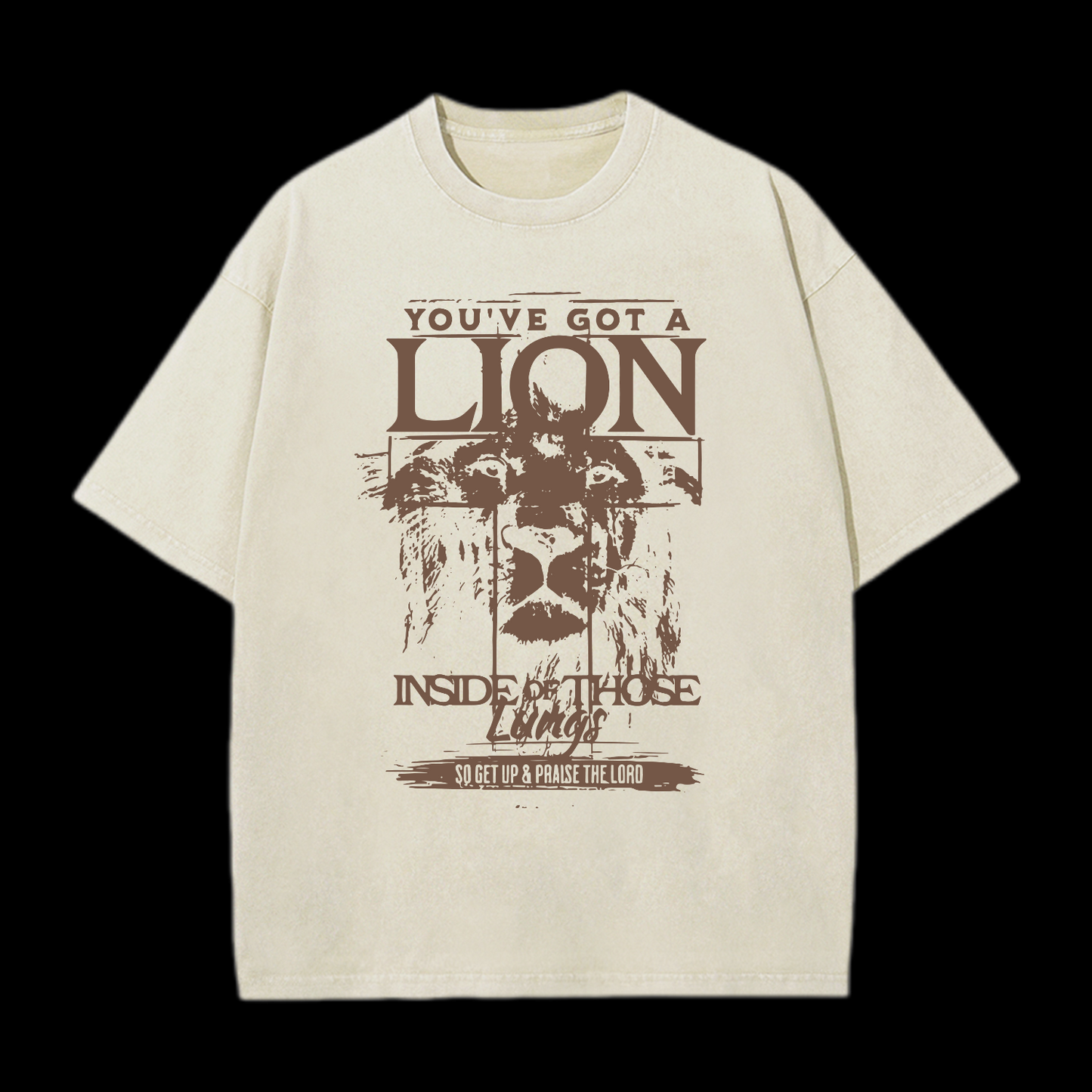 You've Got A Lion Inside Of Those Lungs Washed T-Shirt