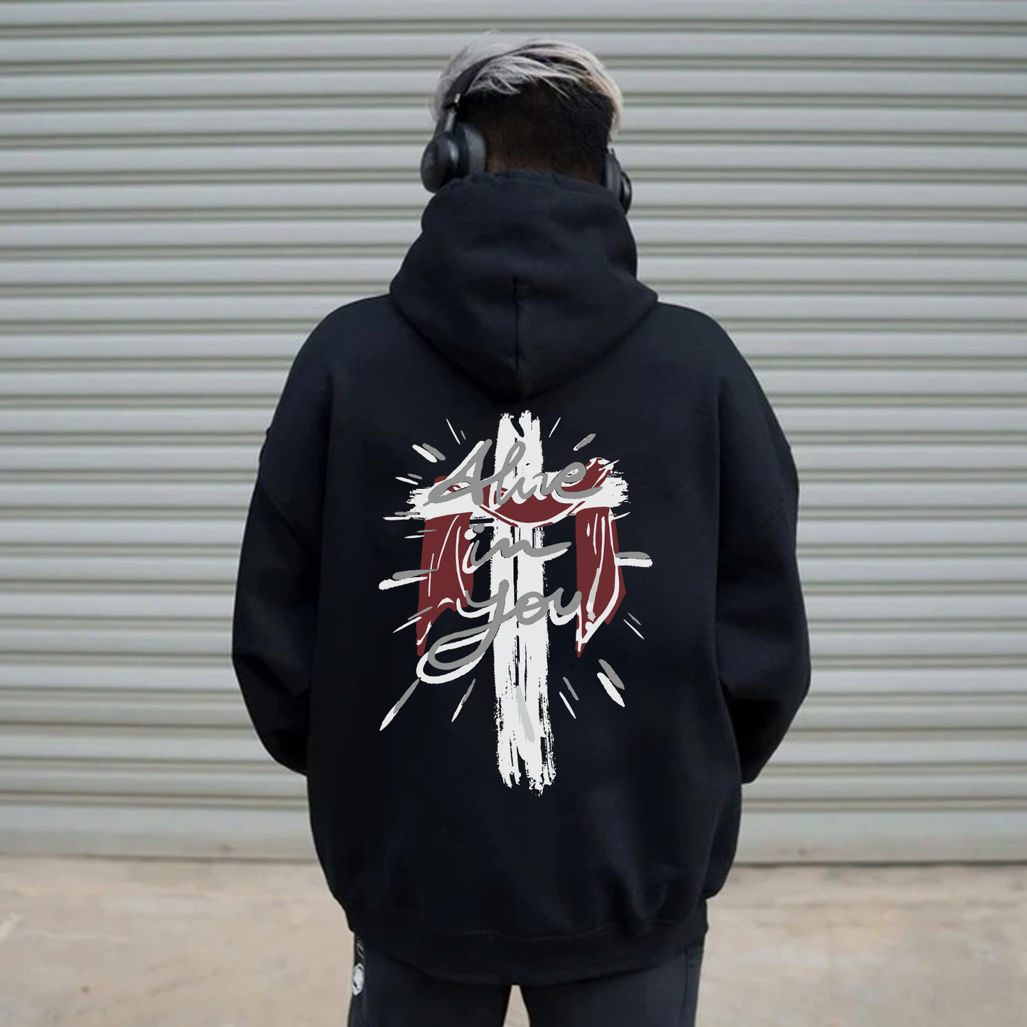Alive in You Drawstring Hoodie