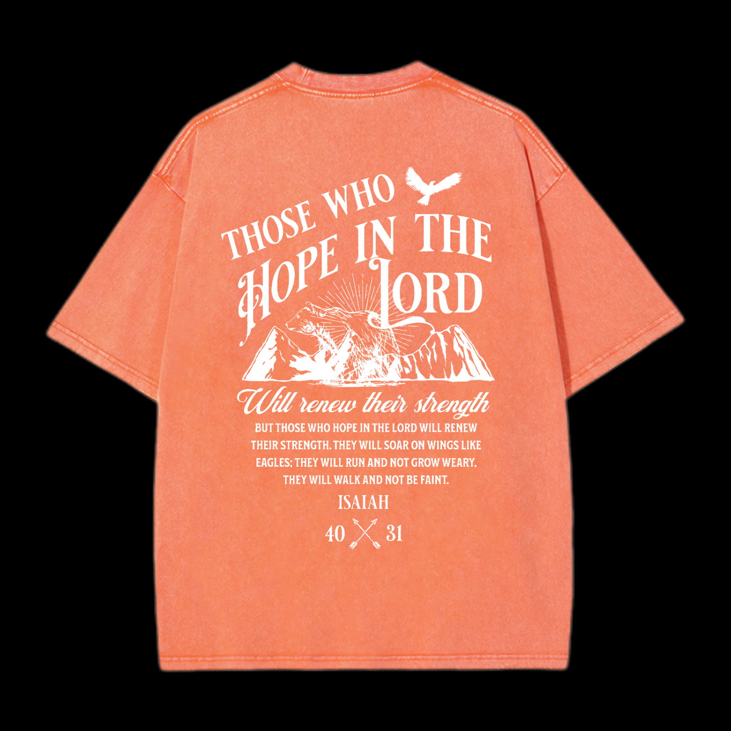 Those Who Hope In The Lord Will Renew Their Strength Washed T-Shirt