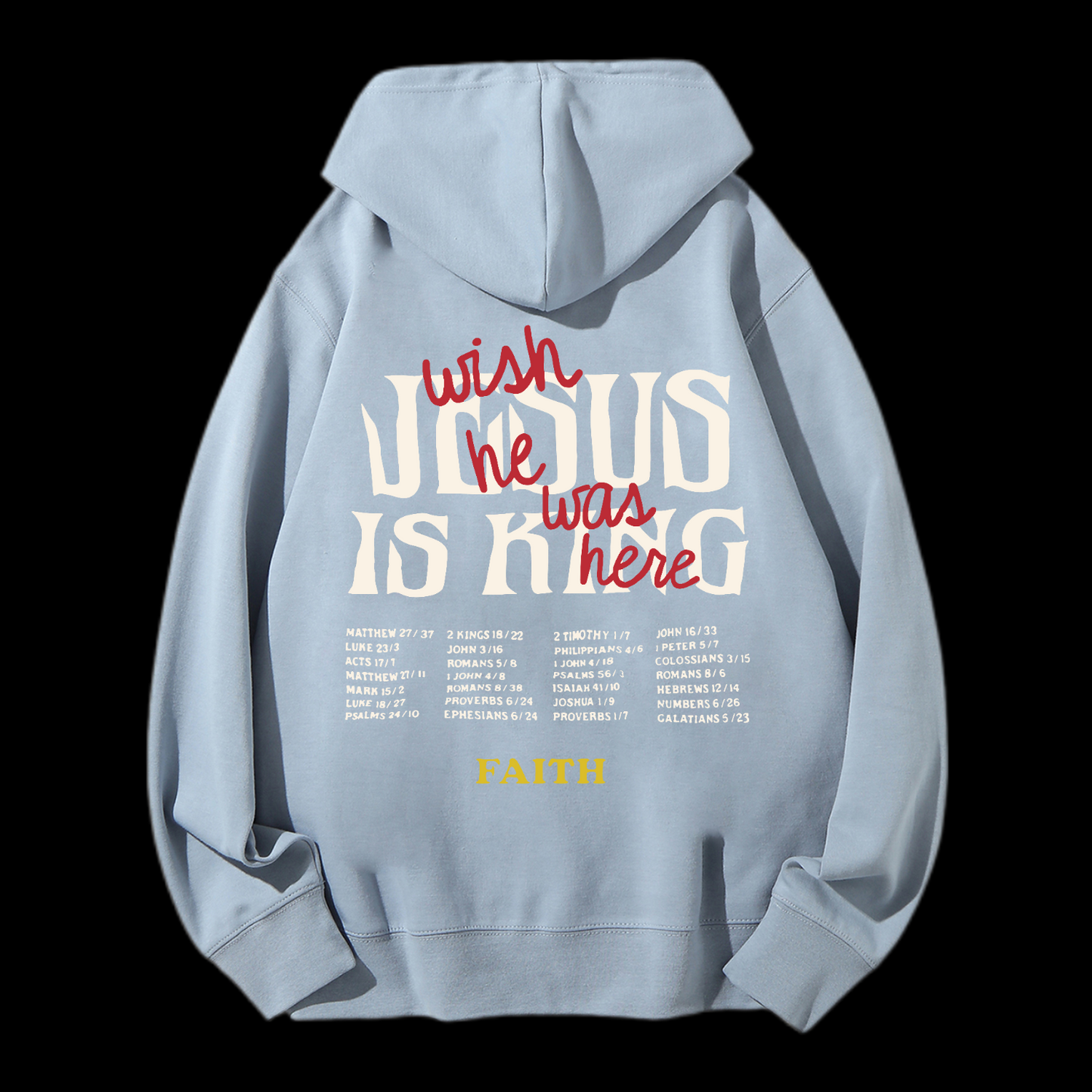 Jesus Is King Drawstring Hoodie