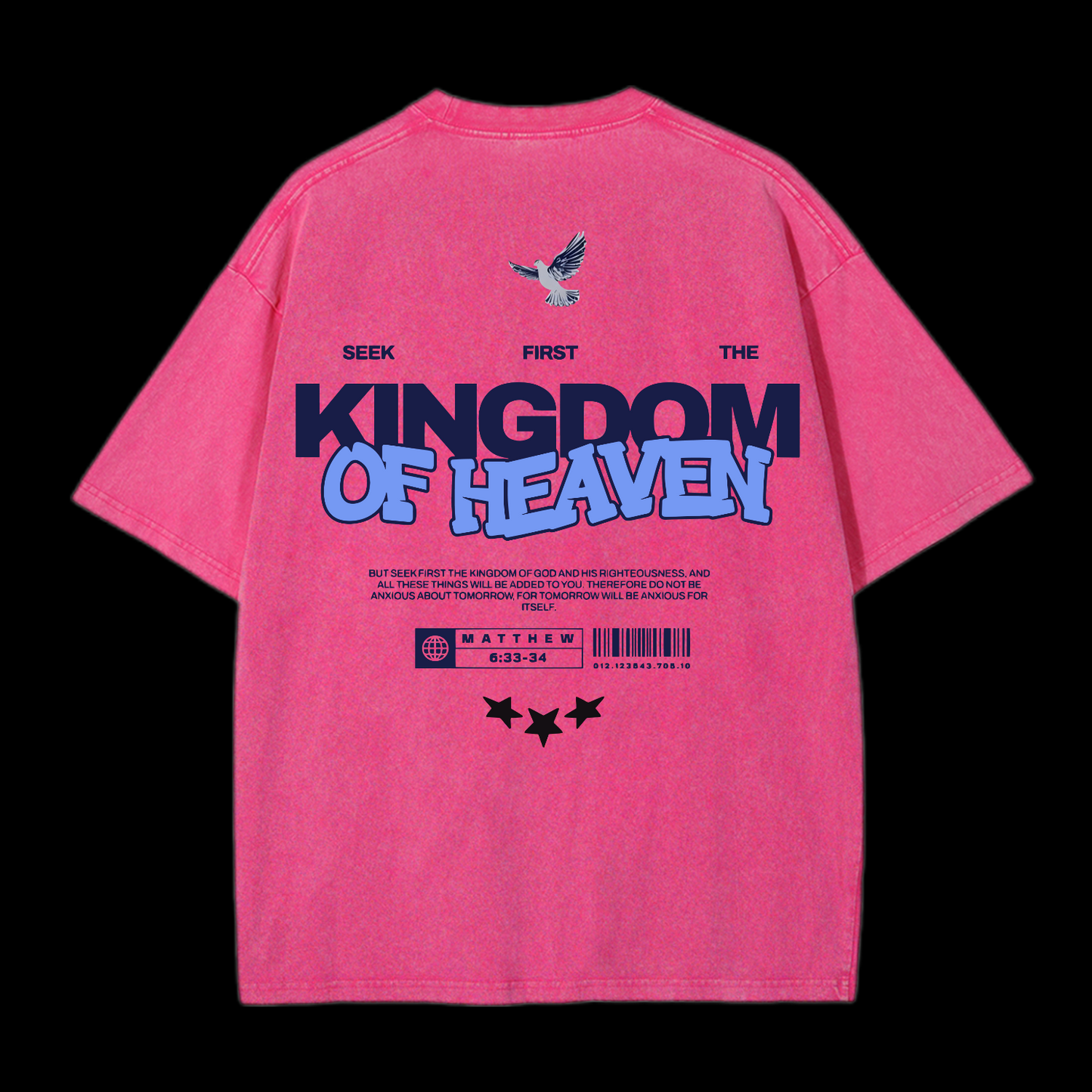 Seek First The Kingdom Of Heaven Washed T-Shirt