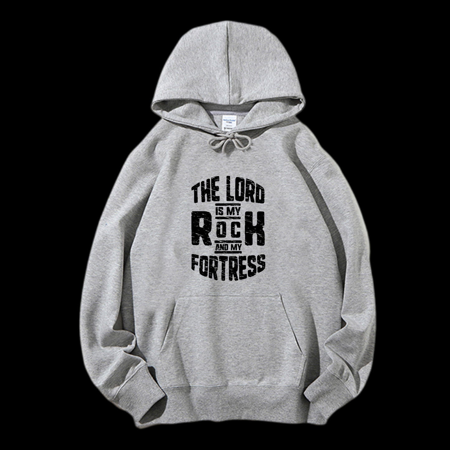 The Lord Is My Roch And My Fortress Drawstring Hoodie