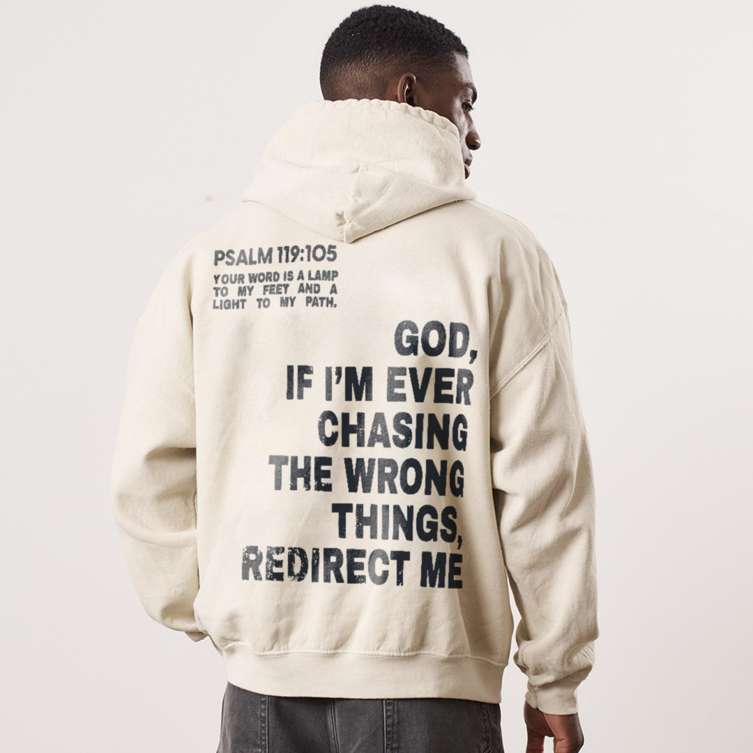 Psalm 119:105 Drawstring Hoodie