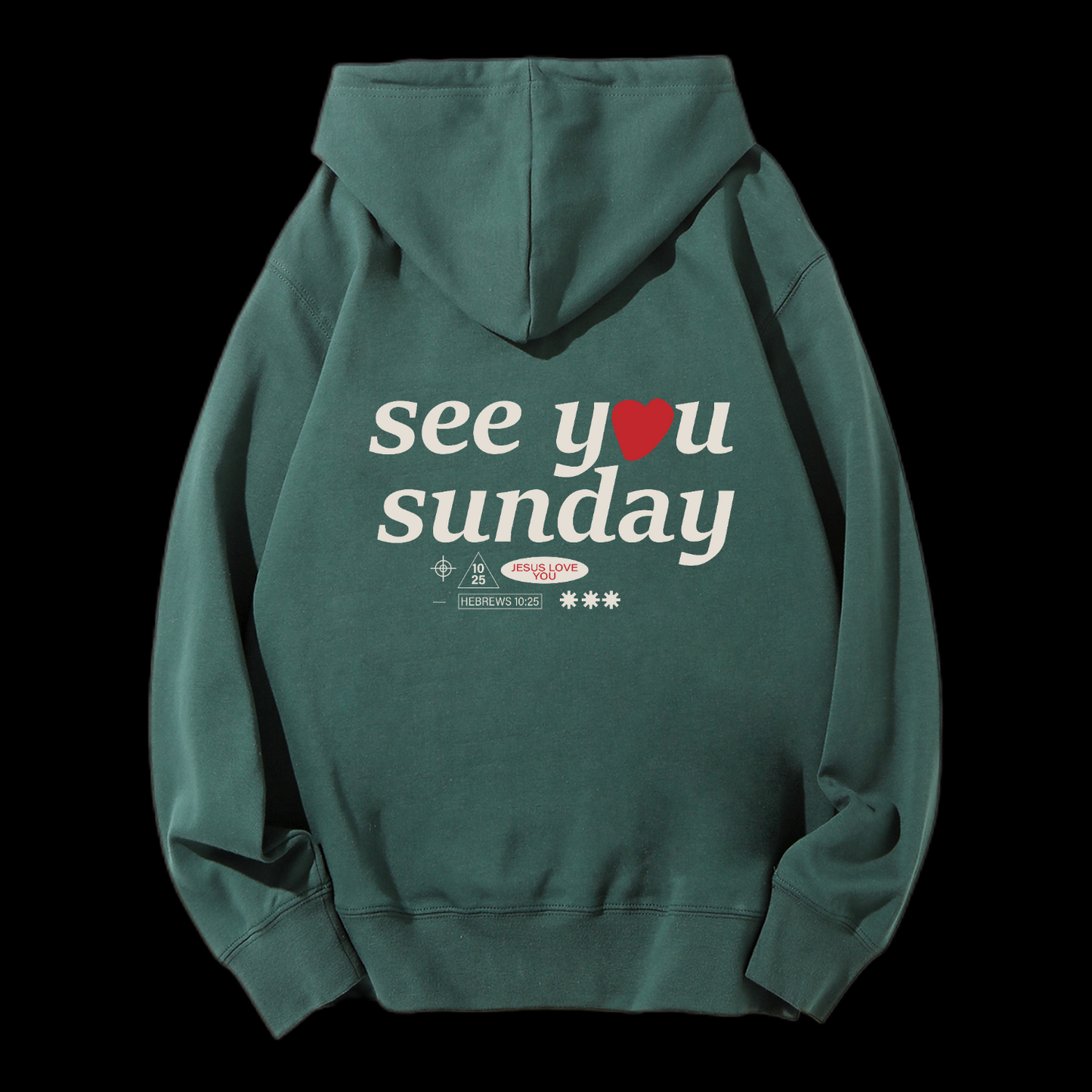 Faith Is Believe In Jesus Drawstring Hoodie