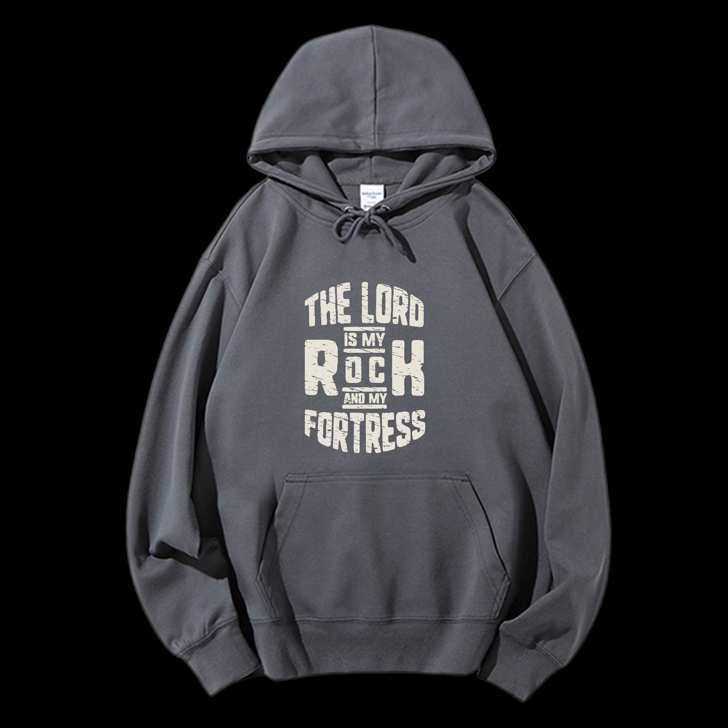 The Lord Is My Roch And My Fortress Drawstring Hoodie