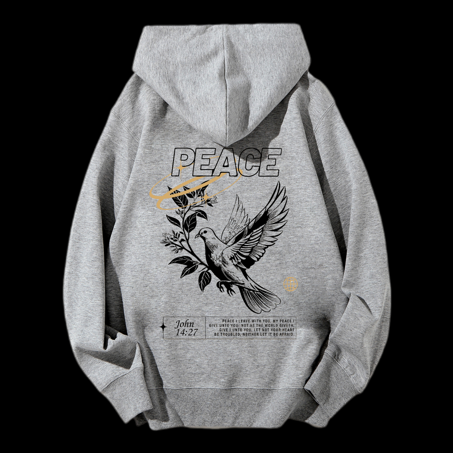 Peace Drawstring Hoodie