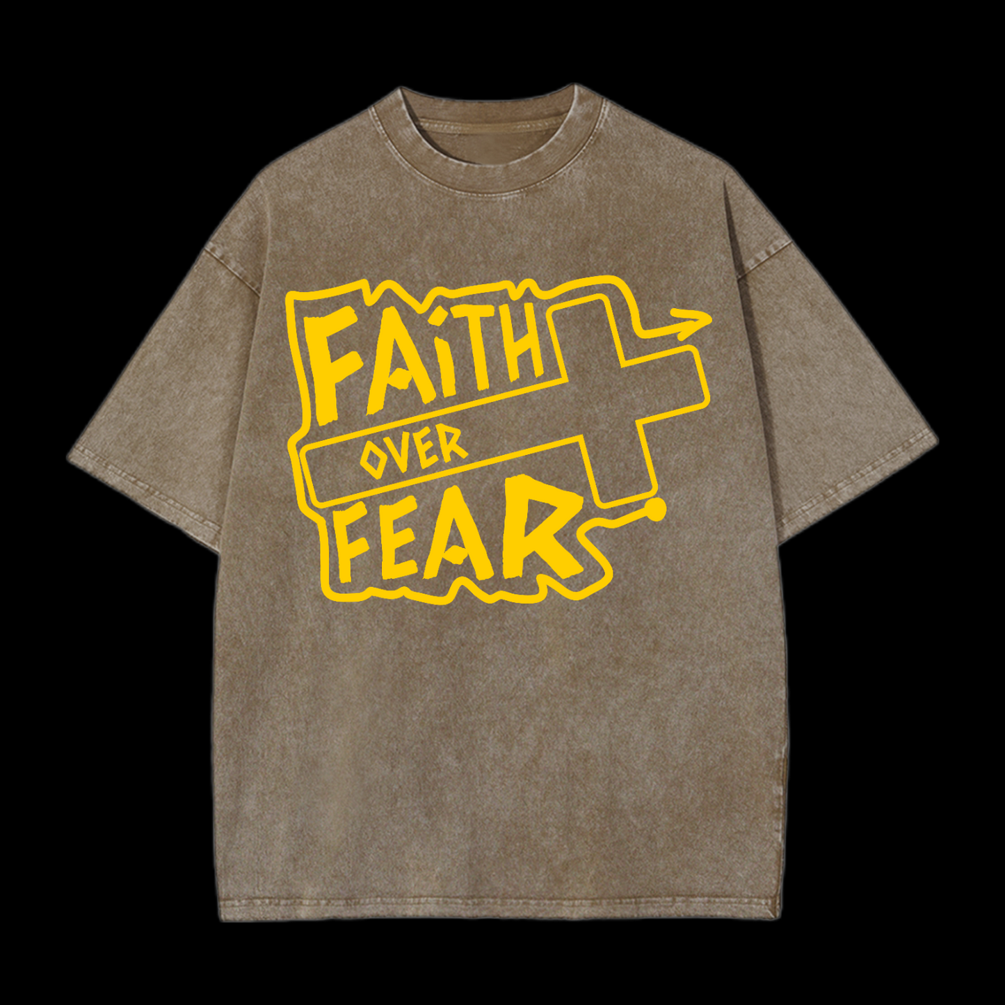 Faith Over Fear Washed T-Shirt