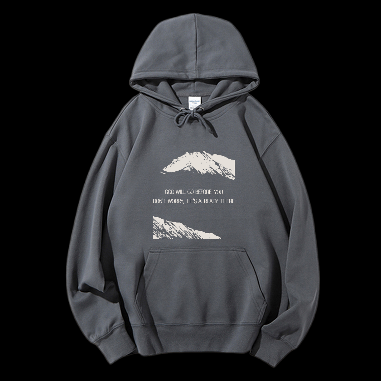 He's Already There Drawstring Hoodie
