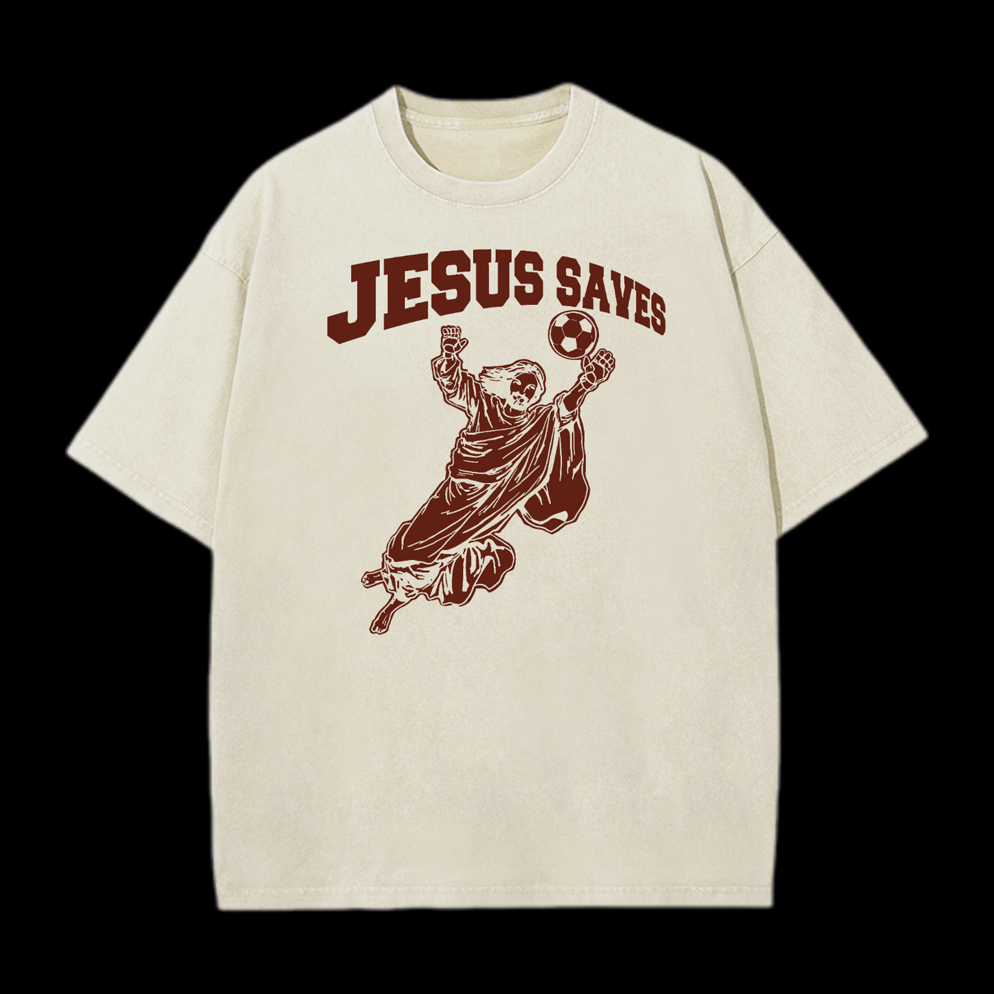 Jesus Saves Washed T-Shirt