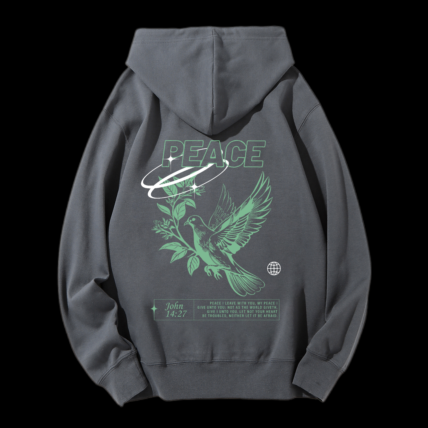 Peace Drawstring Hoodie