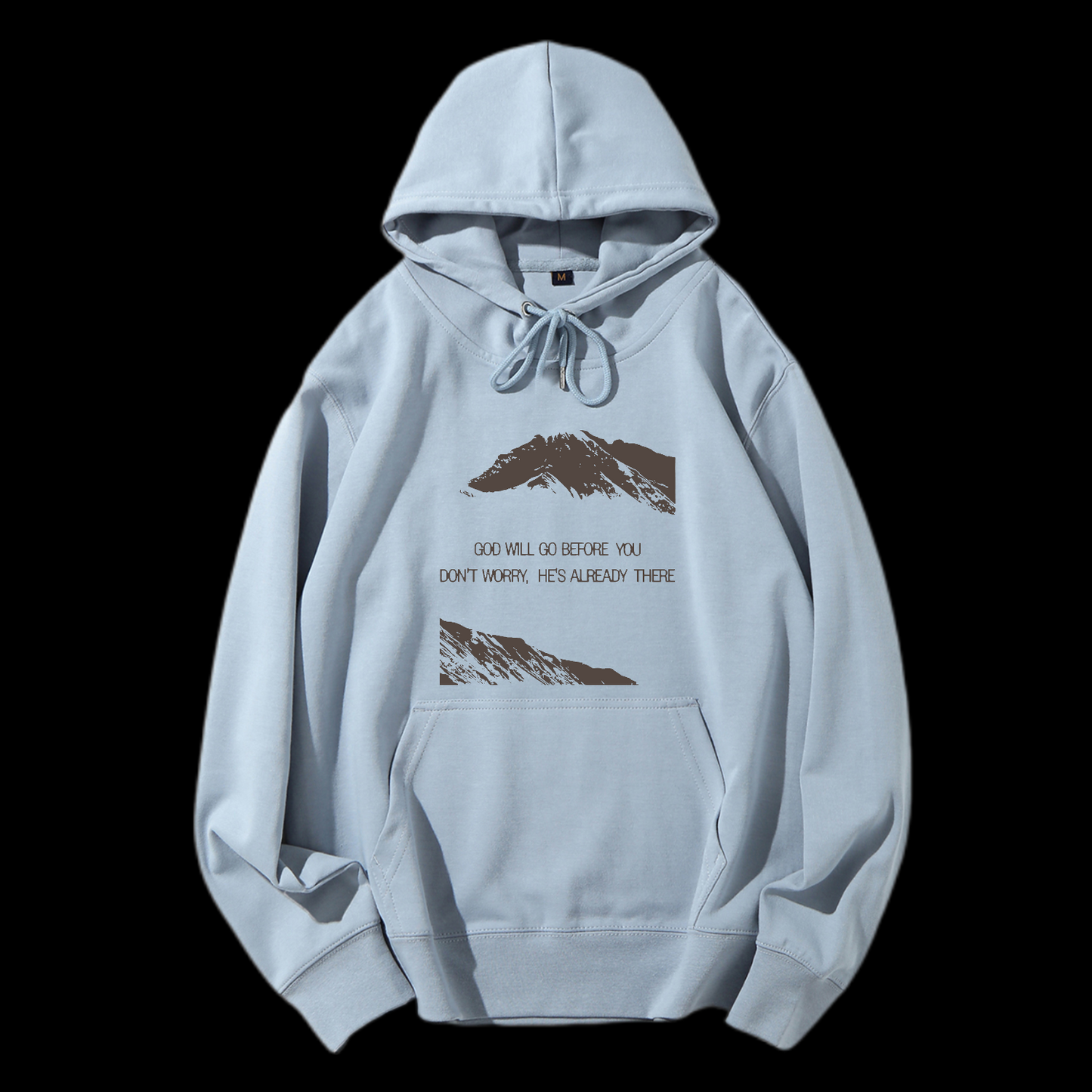 He's Already There Drawstring Hoodie