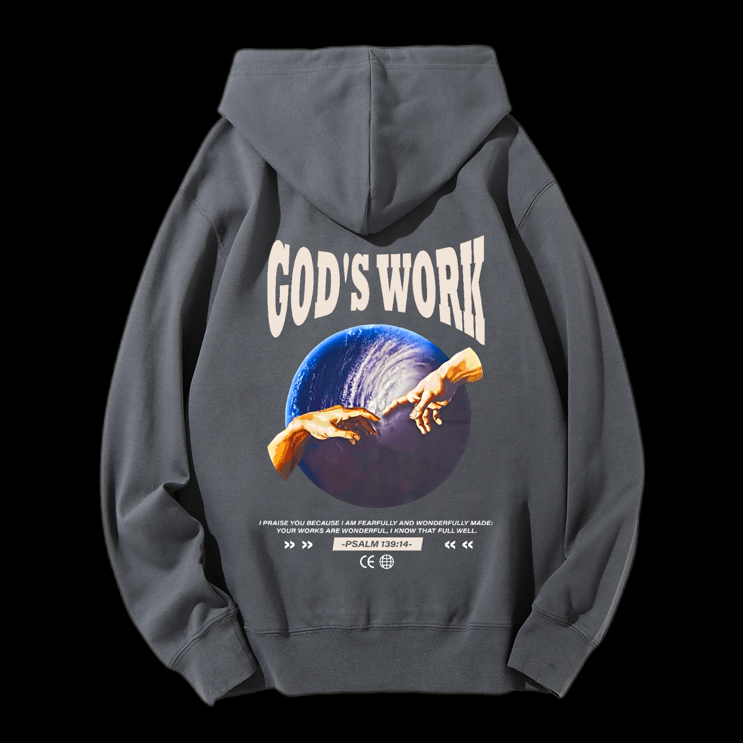 God's Work Psalm 139:14 Drawstring Hoodie