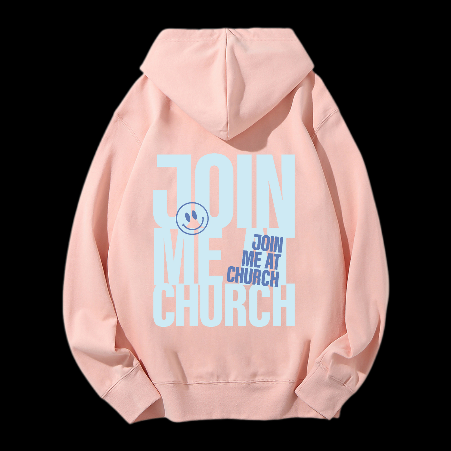 Join Me At Church Drawstring Hoodie