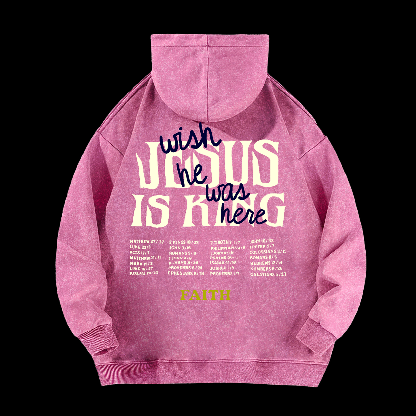 Jesus Is King Washed Hoodie