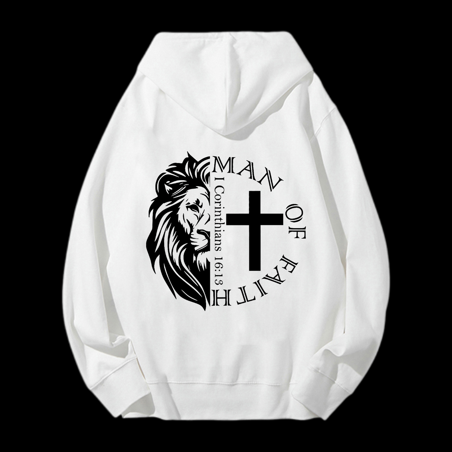 Man Of Faith Drawstring Hoodie