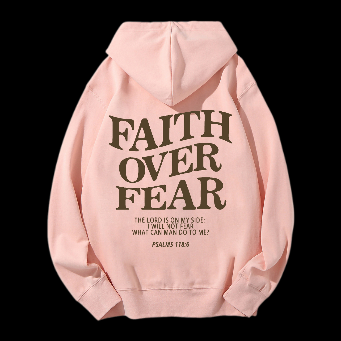 Faith Over Fear Drawstring Hoodie