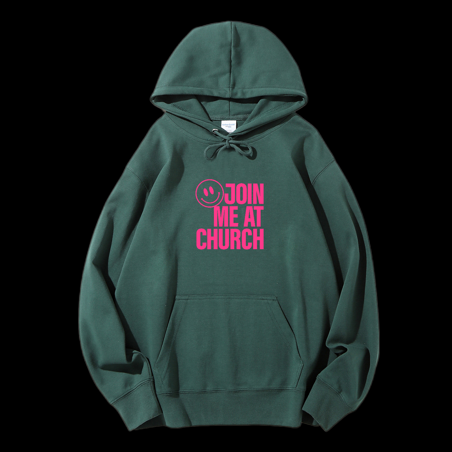 Join Me At Church Drawstring Hoodie