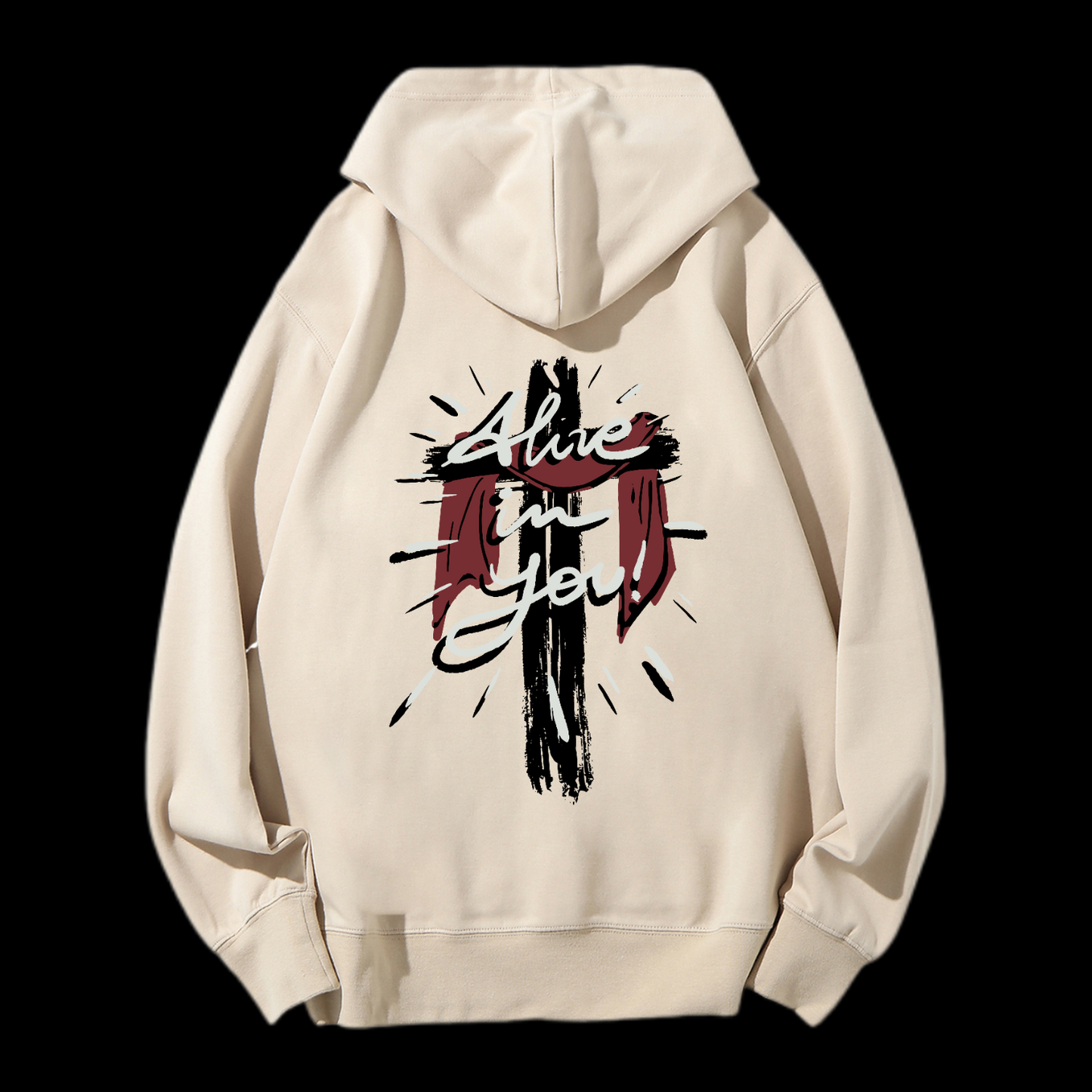 Alive in You Drawstring Hoodie