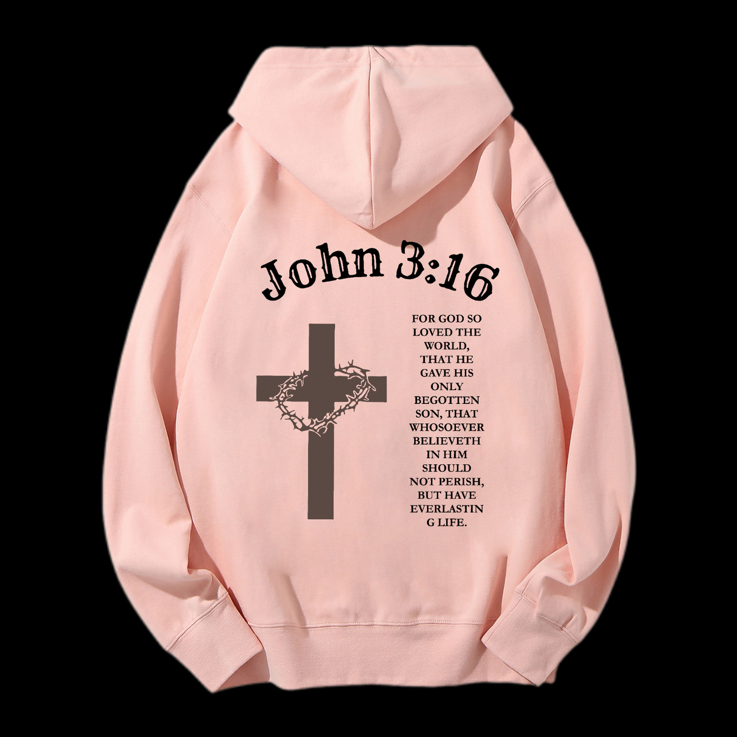 John 3:16 Drawstring Hoodie