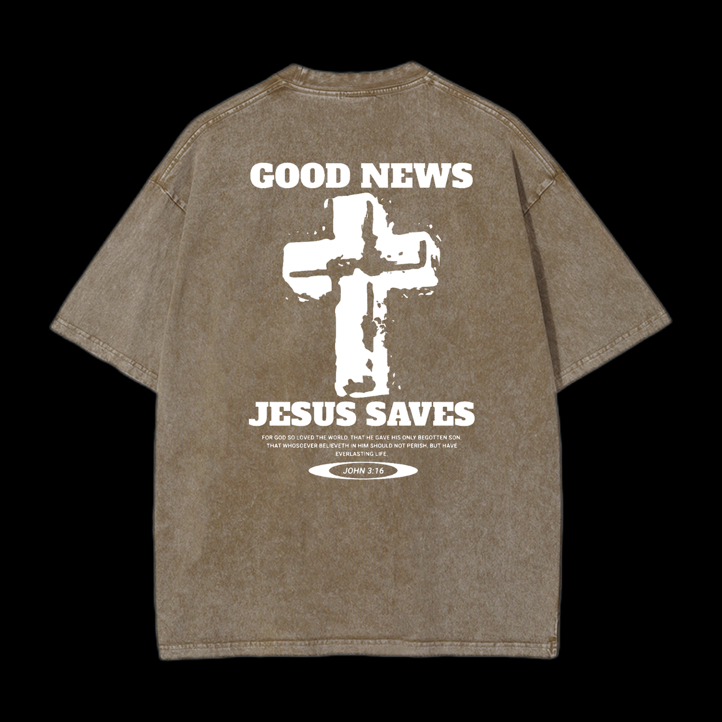 Jesus Saves Washed T-Shirt