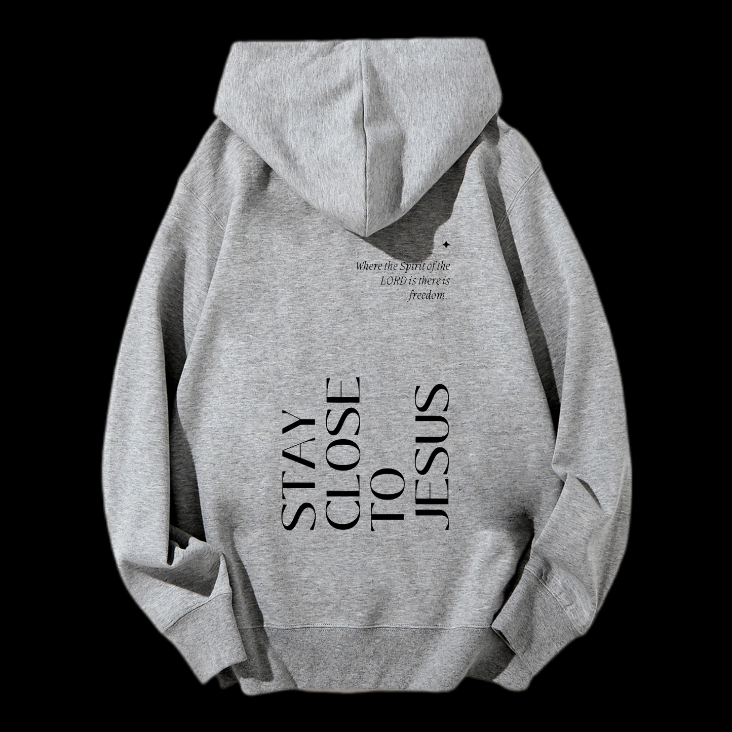 Stay Close To Jesus Drawstring Hoodie