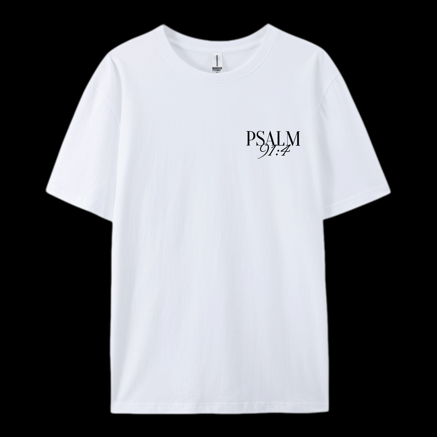 Psalm 91:4 Cotton T-Shirt