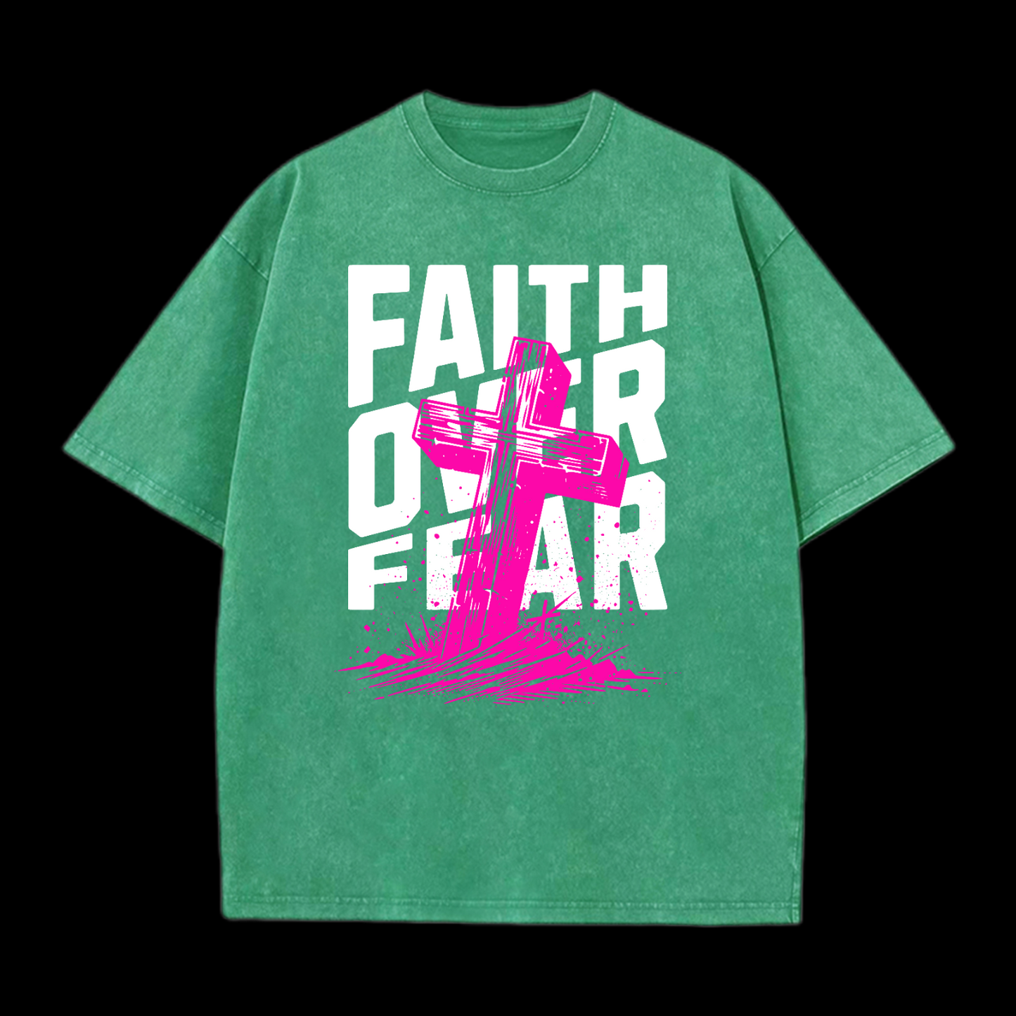 Faith Over Fear Washed T-Shirt