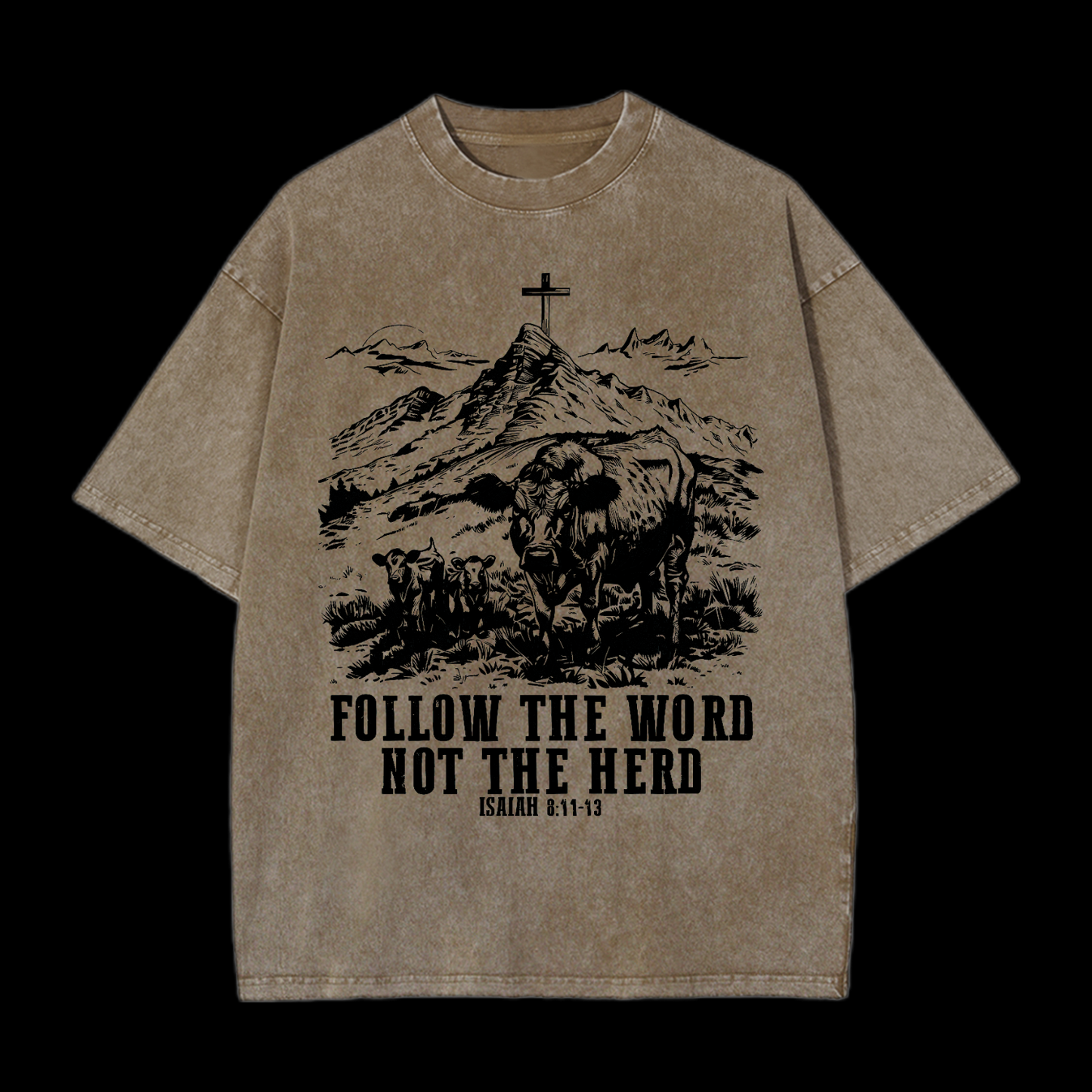 Follow The Word Not The Herd Washed T-Shirt