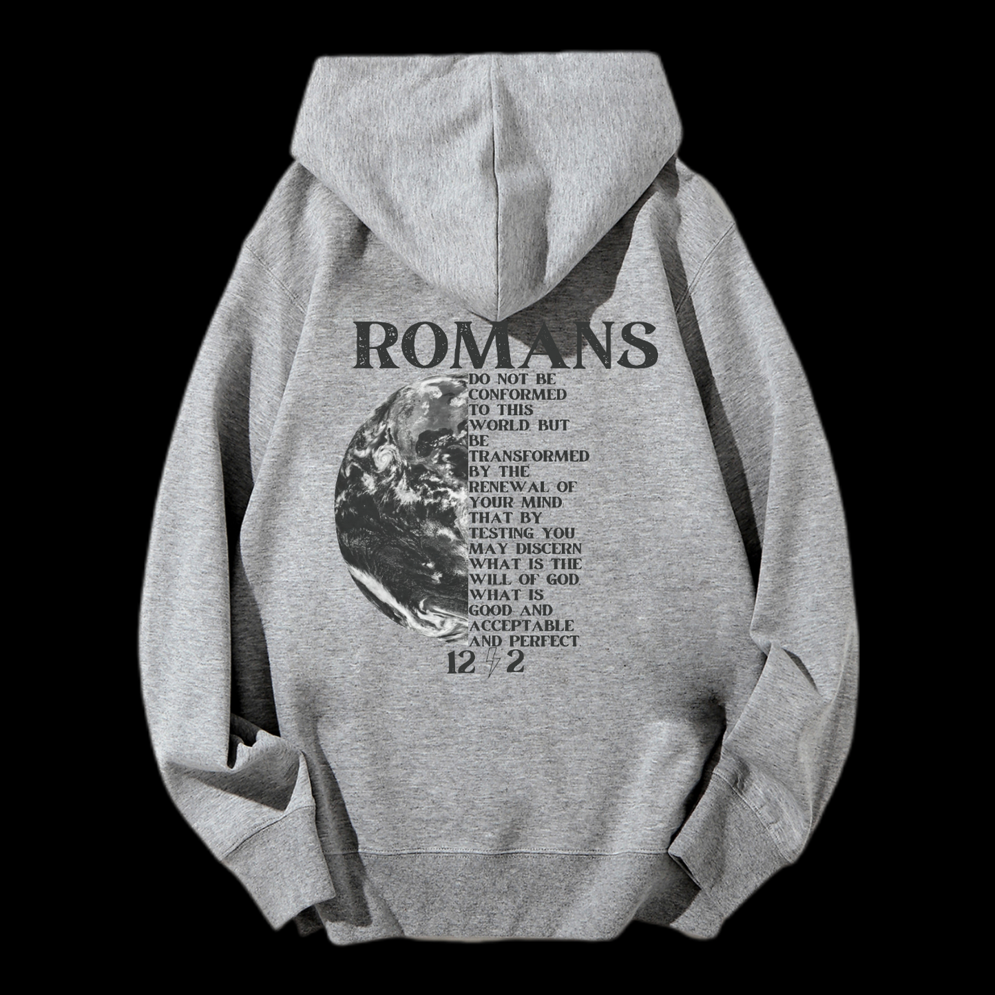 Romans 12:2 Drawstring Hoodie