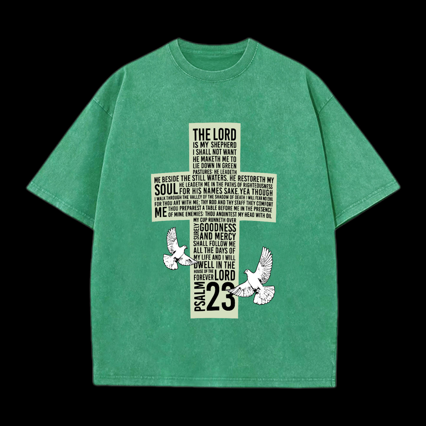 The Lord Psalm 23 Washed T-Shirt
