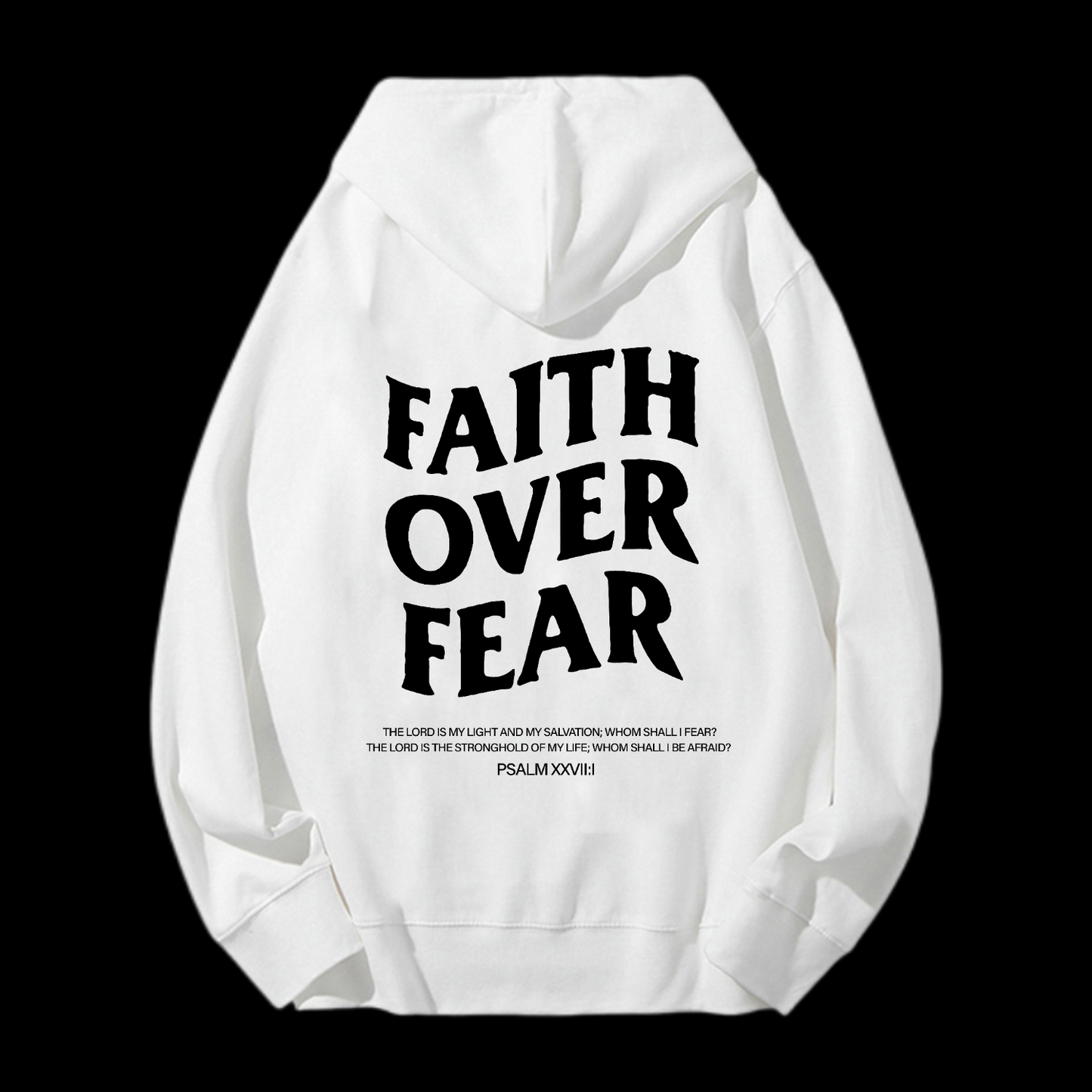 Faith Over Fear Drawstring Hoodie