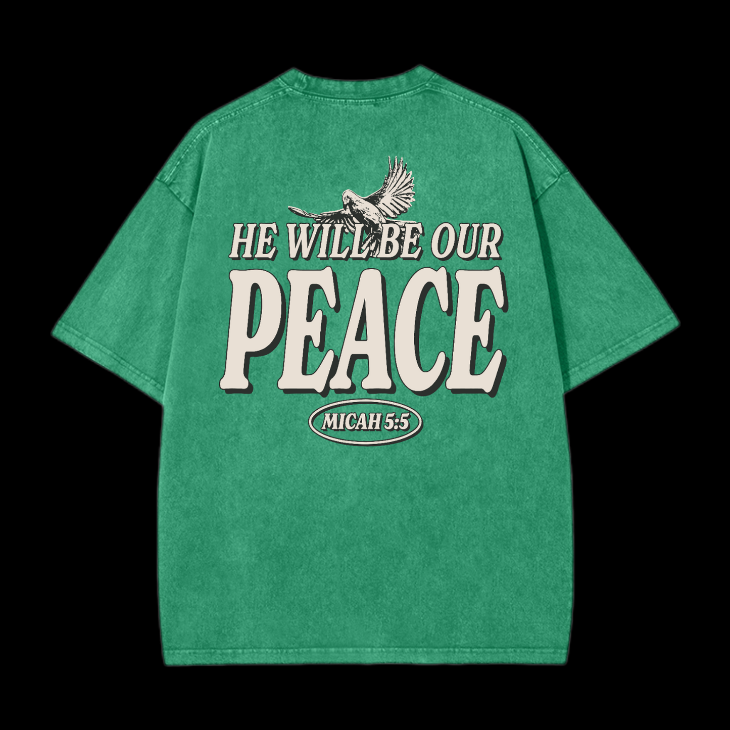 He Will Be Our Peace Washed T-Shirt