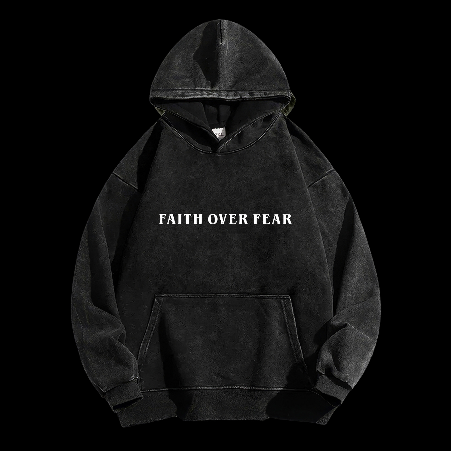 Faith Over Fear Washed Hoodie