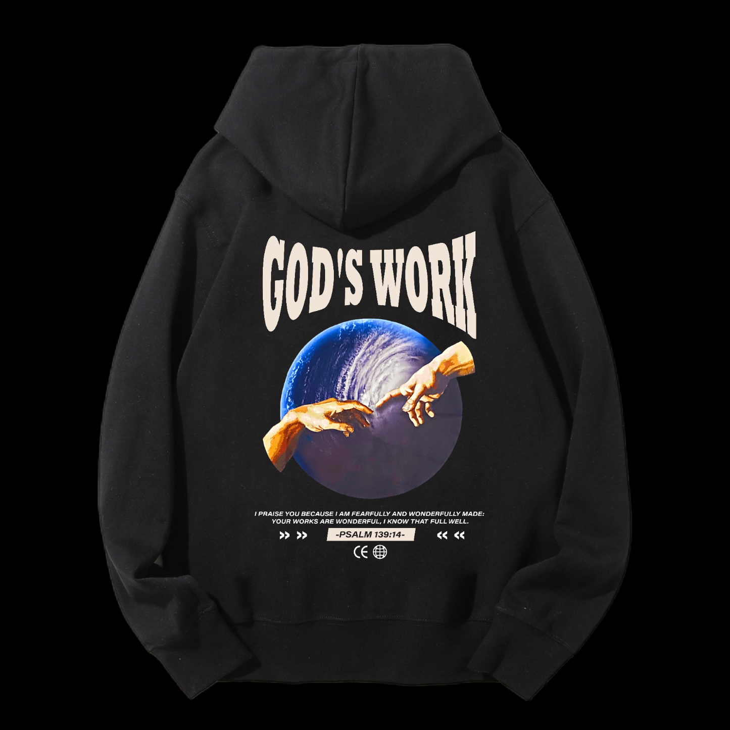 God's Work Psalm 139:14 Drawstring Hoodie