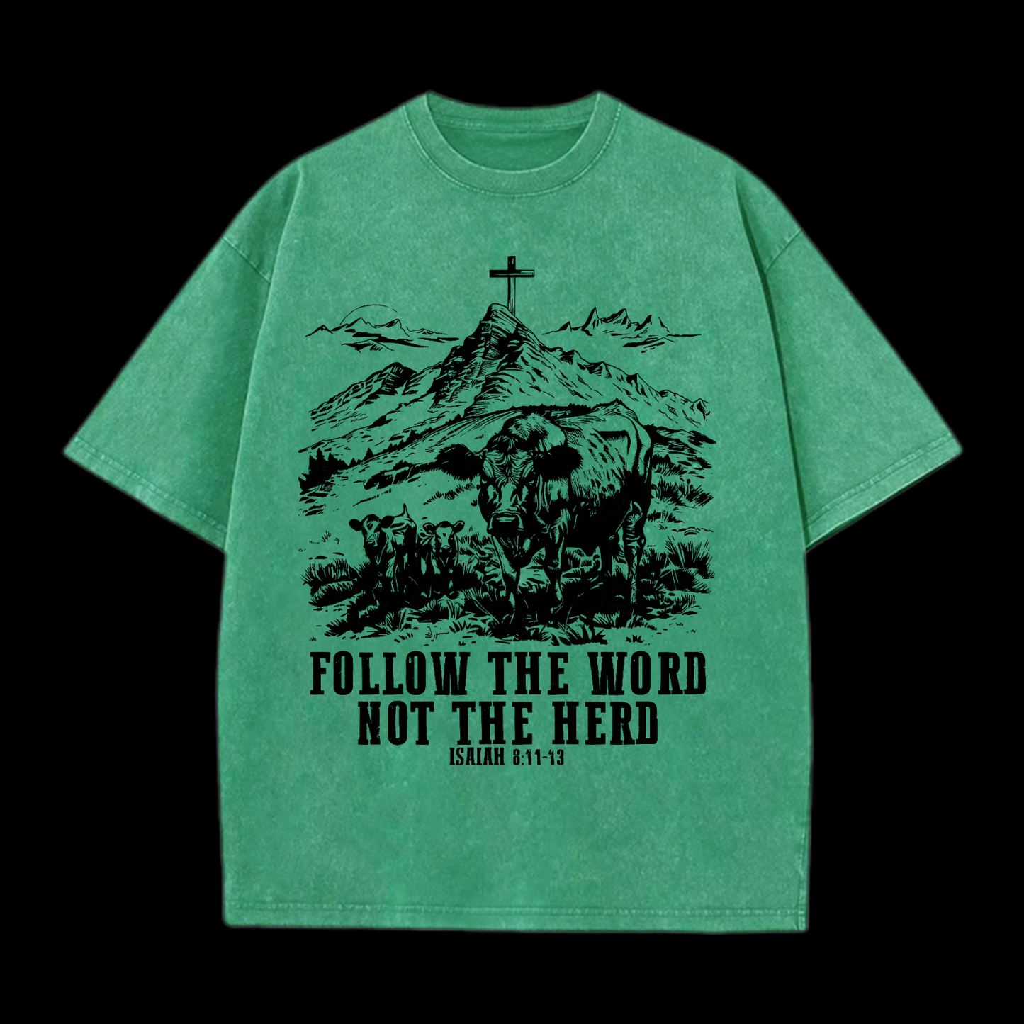 Follow The Word Not The Herd Washed T-Shirt