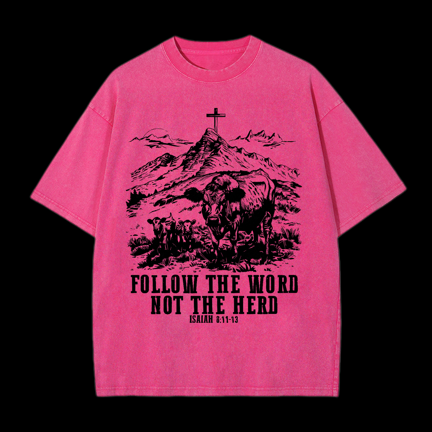 Follow The Word Not The Herd Washed T-Shirt