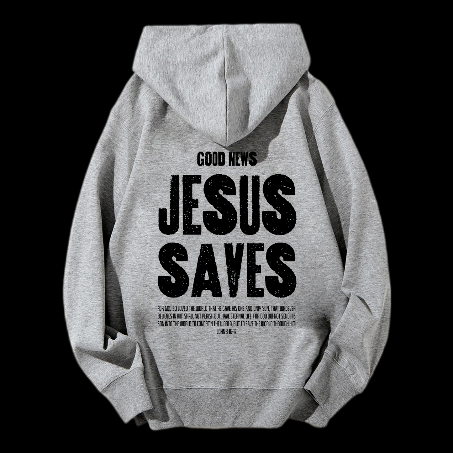 Jesus Saves Drawstring Hoodie