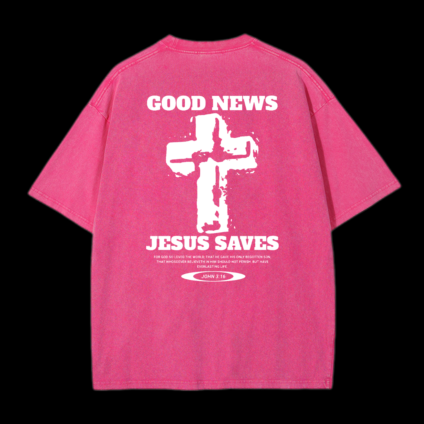 Jesus Saves Washed T-Shirt