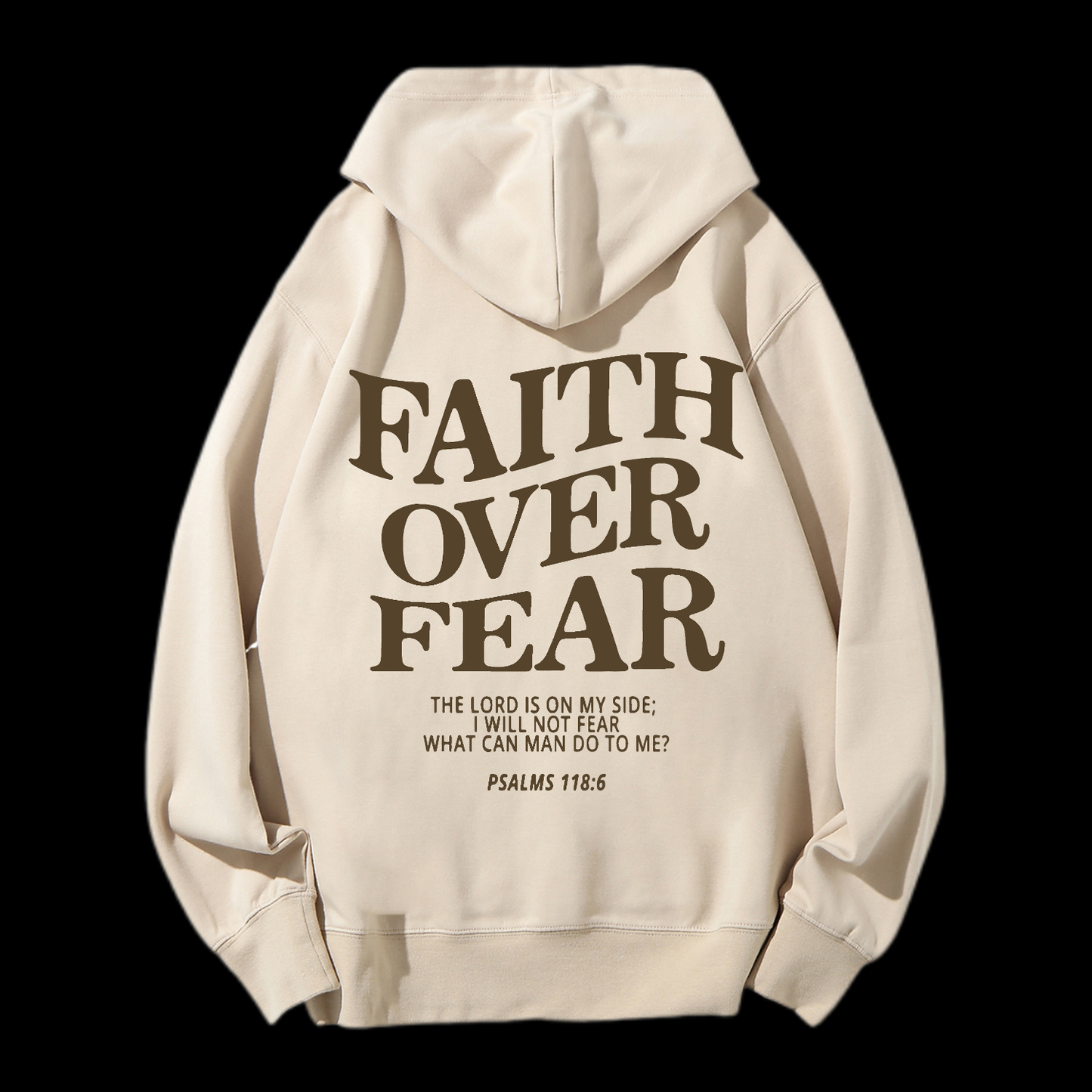 Faith Over Fear Drawstring Hoodie