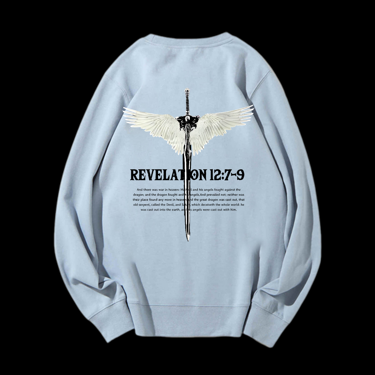 Revelation 12:7-9 Crewneck Sweatshirt