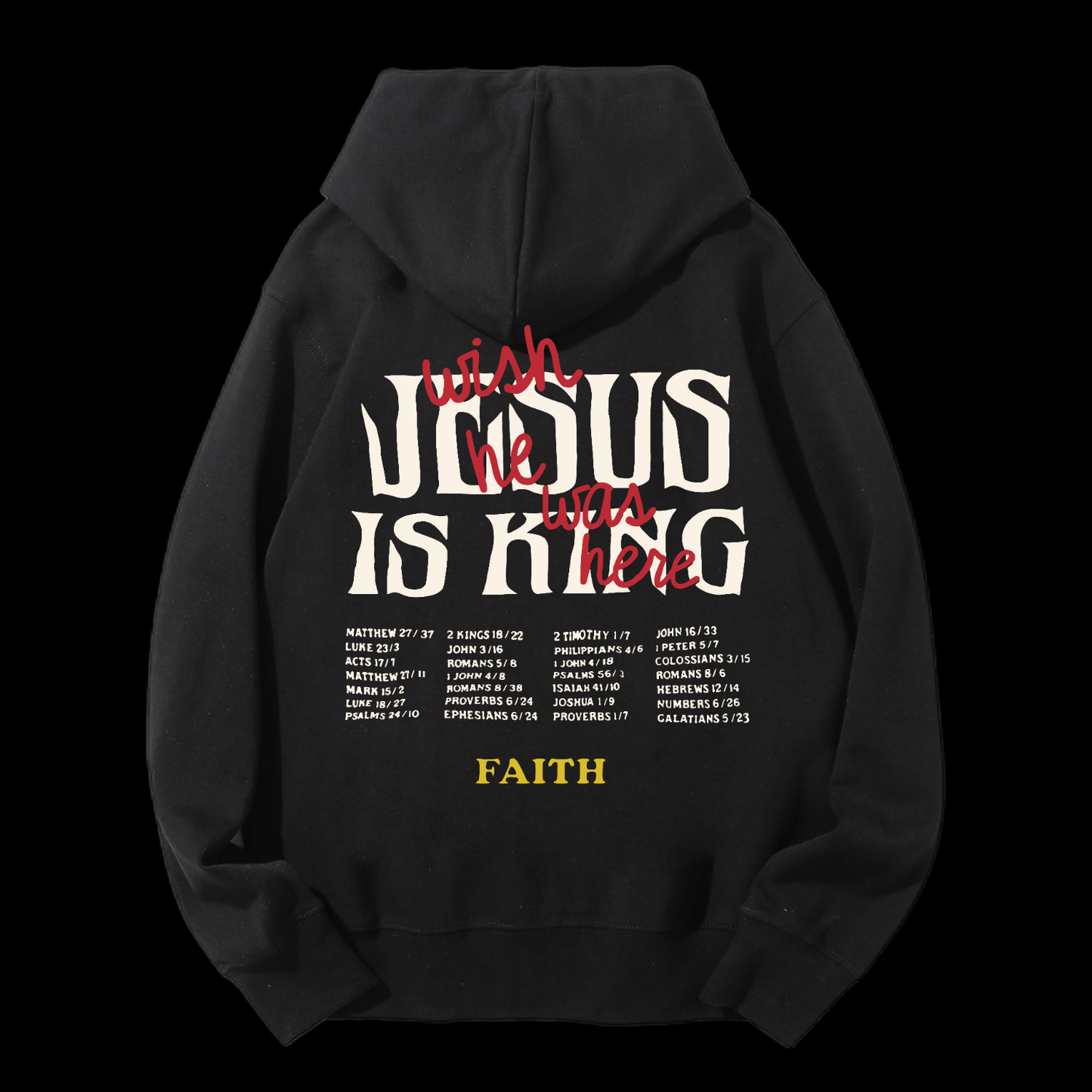Jesus Is King Drawstring Hoodie