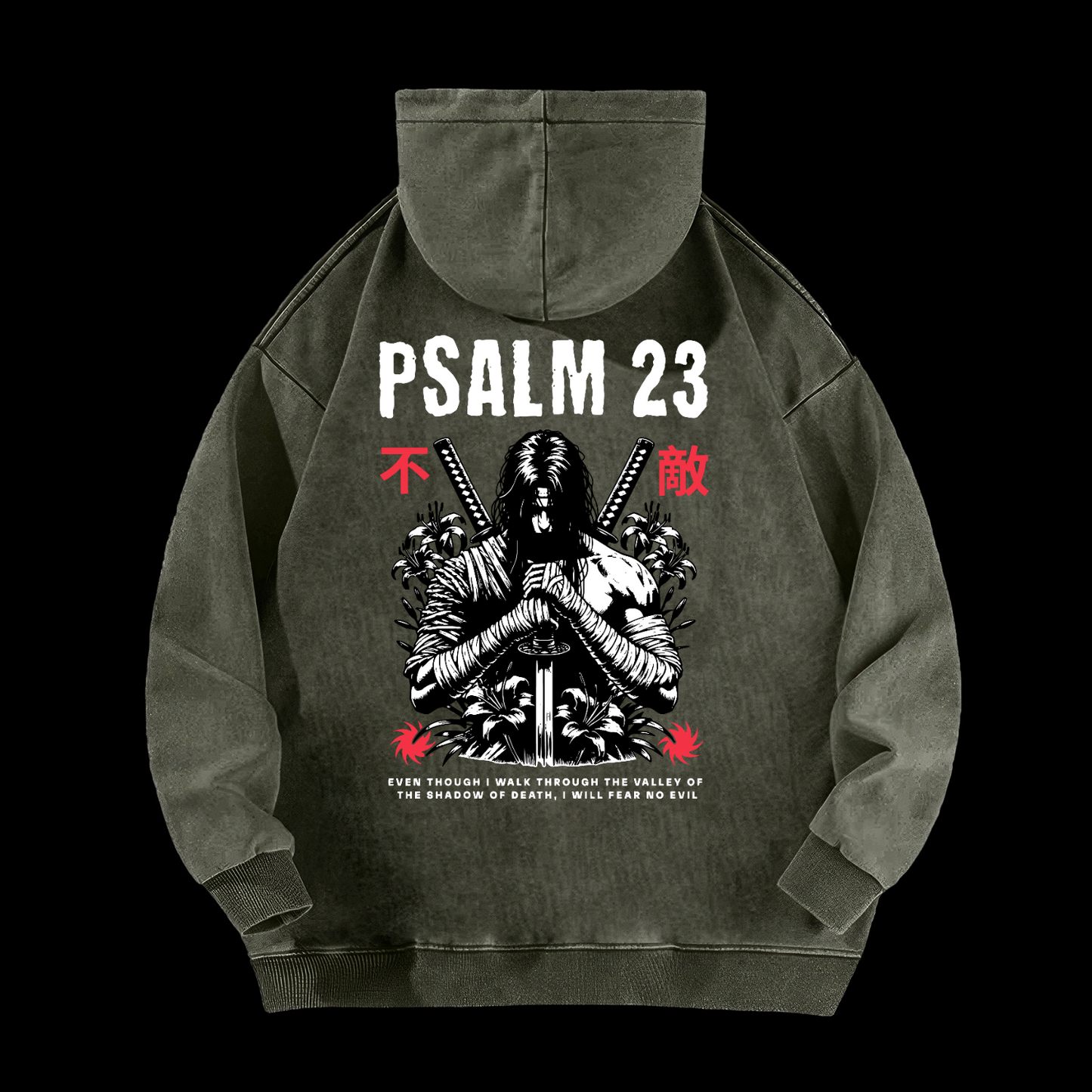 Fear No Evil Washed Hoodie