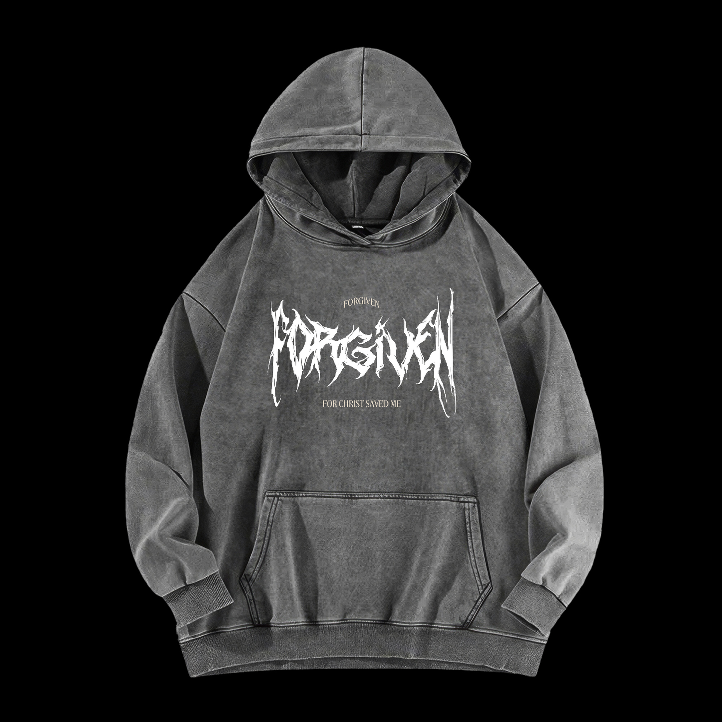 Forgiven For Christ Saved Me Washed Hoodie