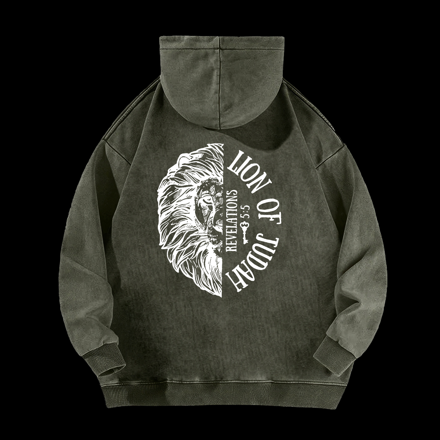 Lion Of Judah Washed Hoodie