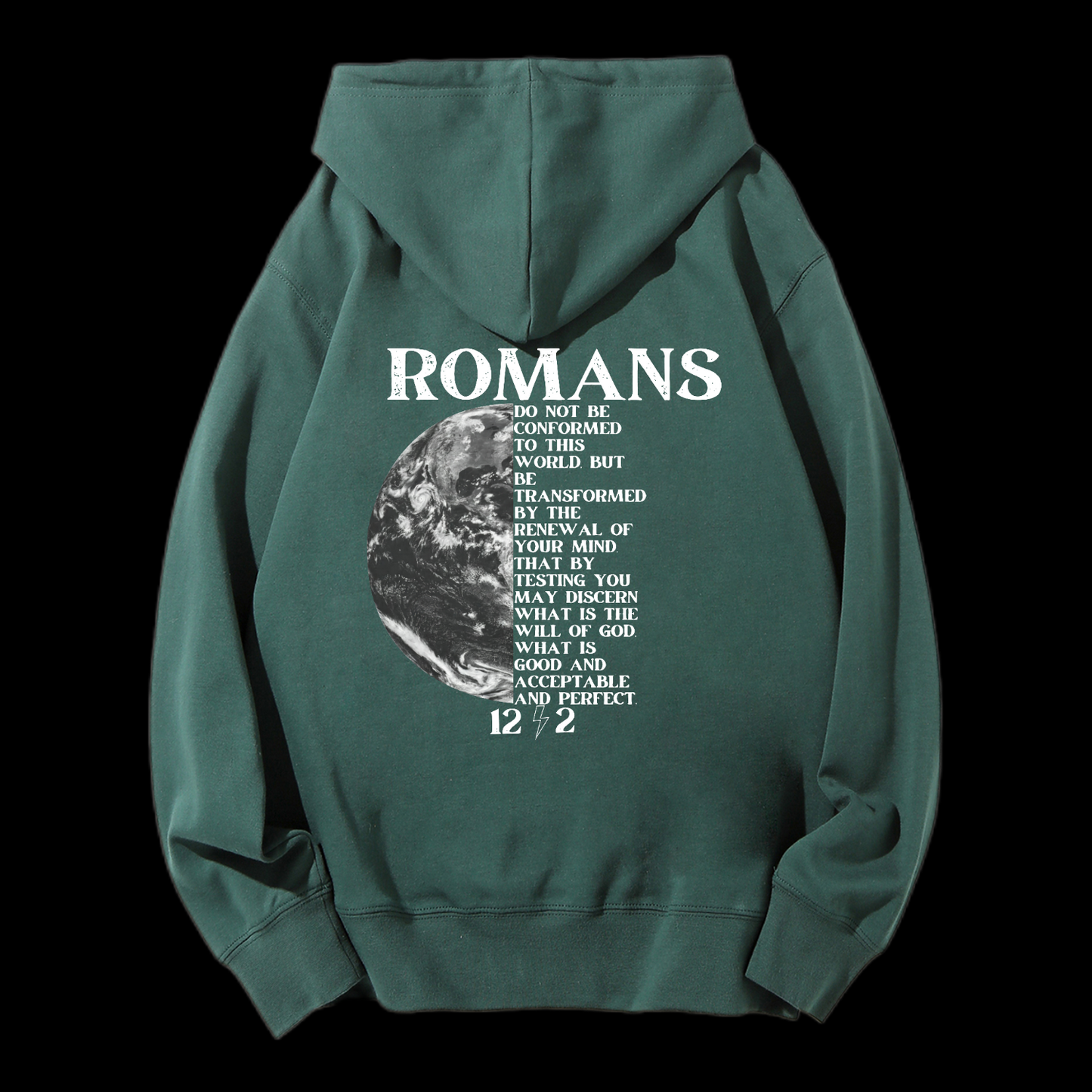 Romans 12:2 Drawstring Hoodie