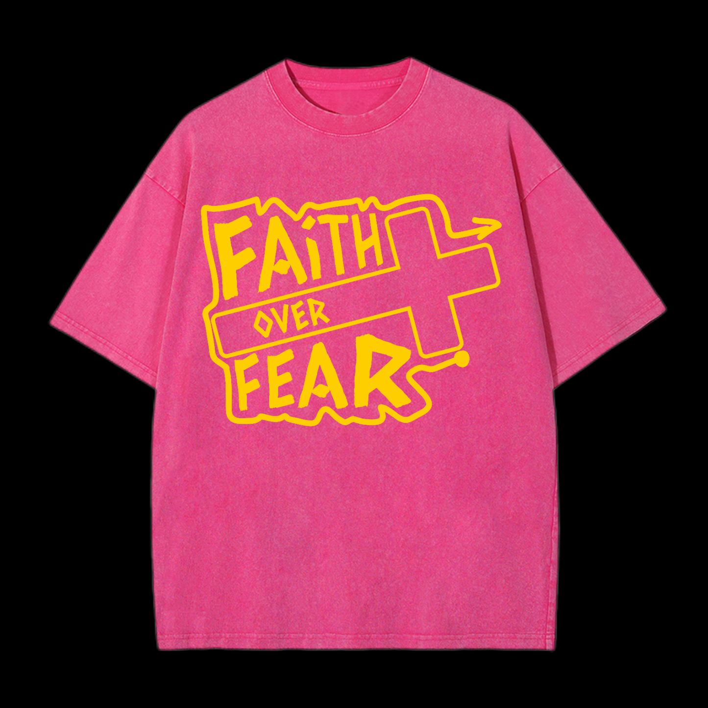 Faith Over Fear Washed T-Shirt