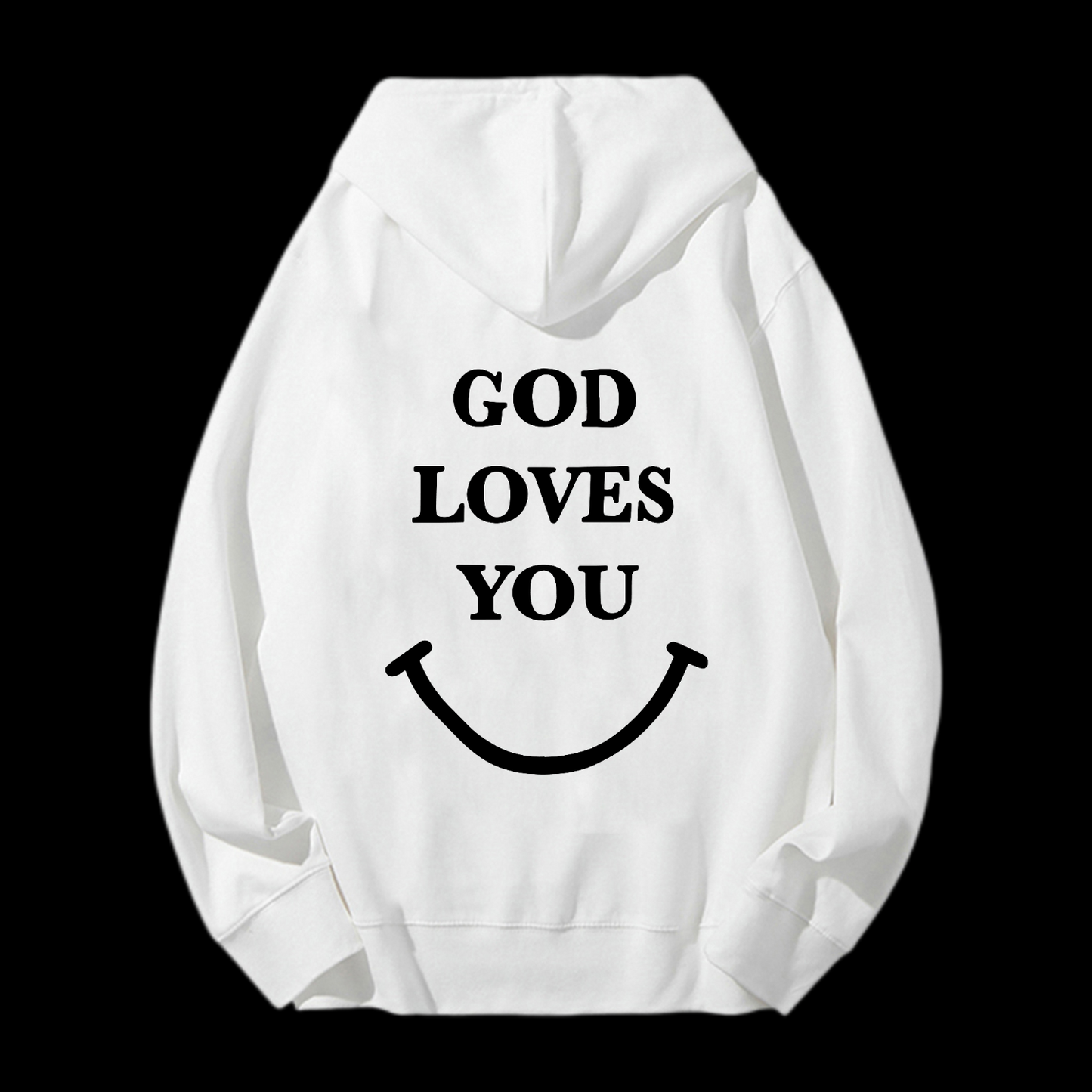 God Loves You Drawstring Hoodie