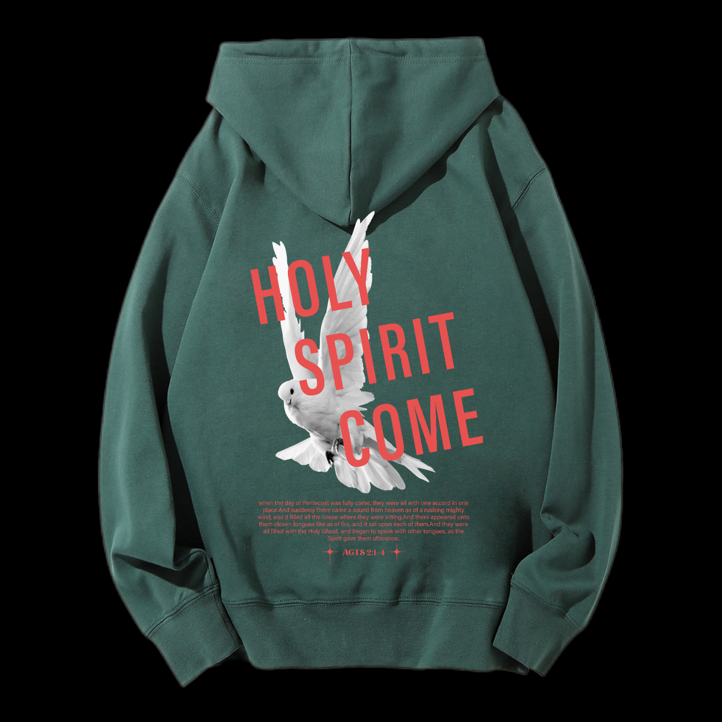 Holy Spirit Come Drawstring Hoodie