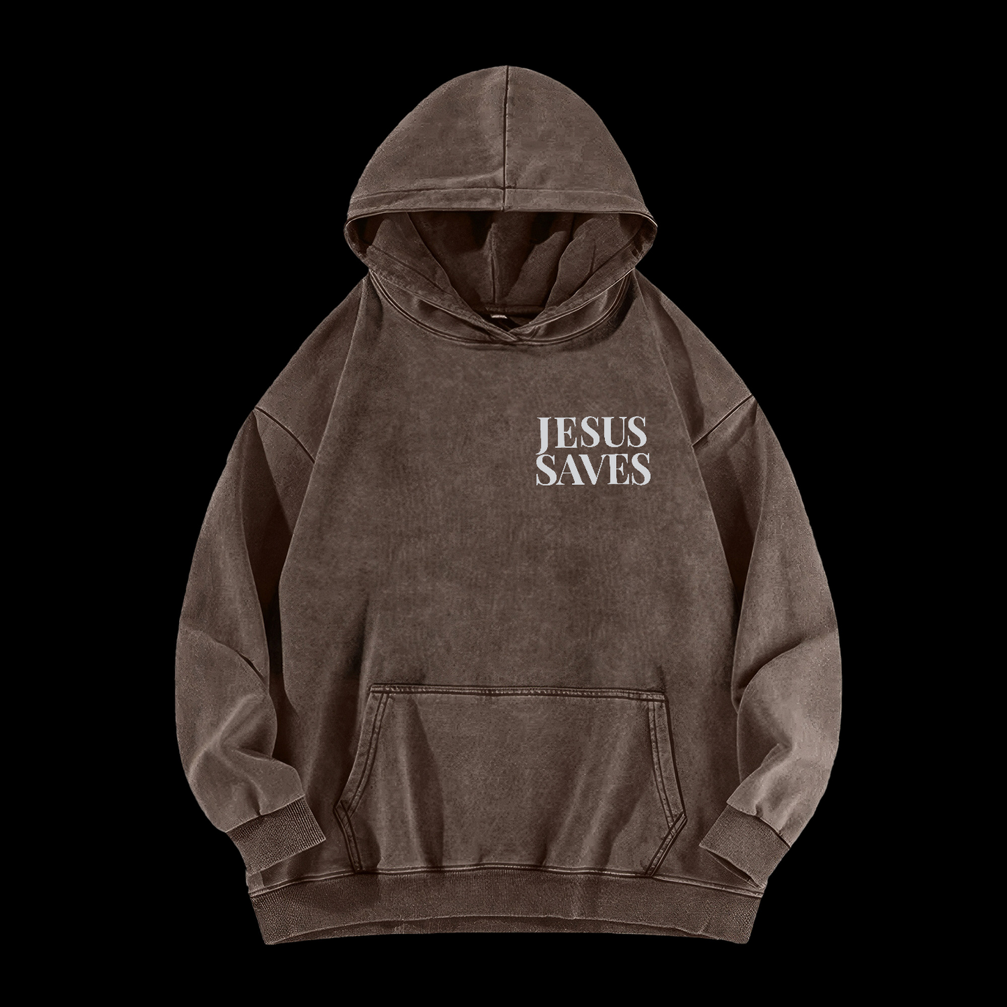 Jesus Saves Washed Hoodie