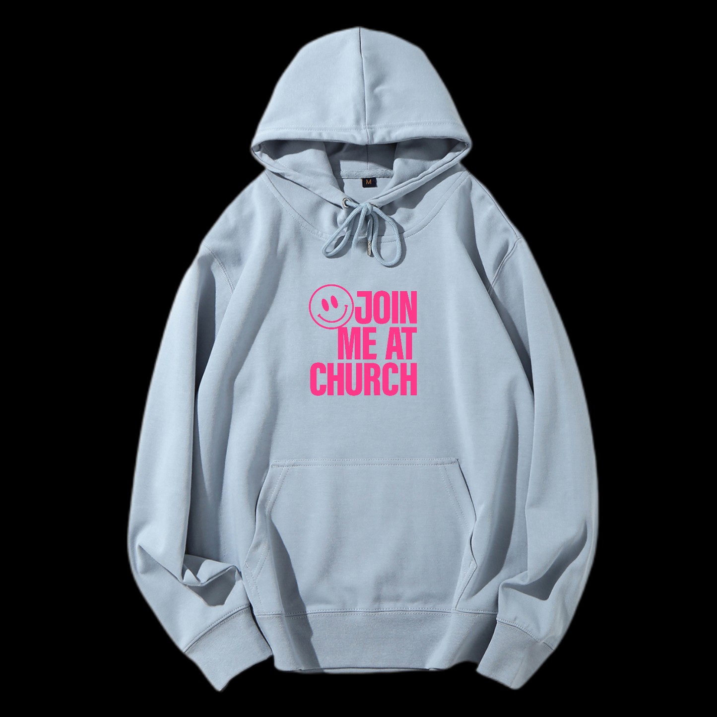 Join Me At Church Drawstring Hoodie